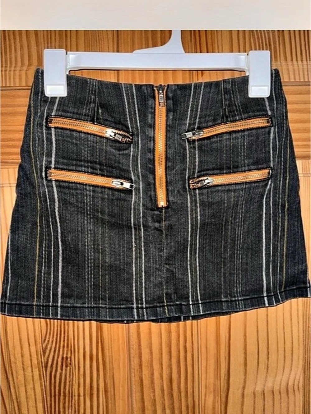Urban Outfitters Striped Denim Mini Skirt Size XS